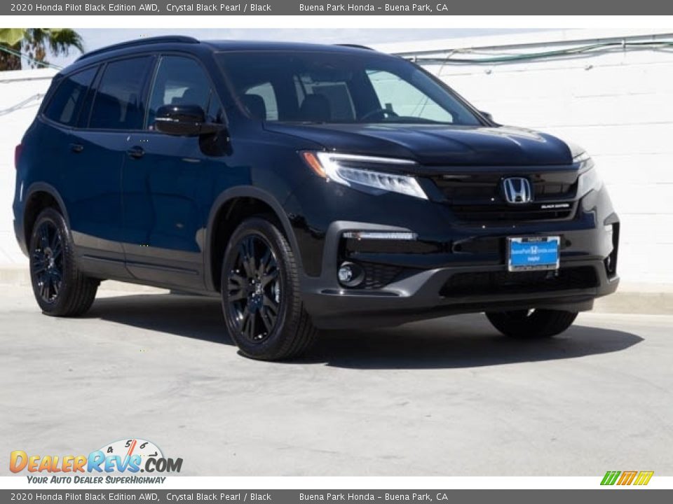 2020 Honda Pilot Black Edition AWD Crystal Black Pearl / Black Photo #1