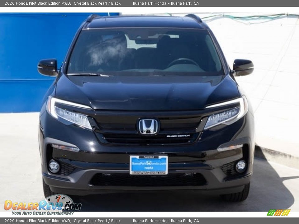 2020 Honda Pilot Black Edition AWD Crystal Black Pearl / Black Photo #3