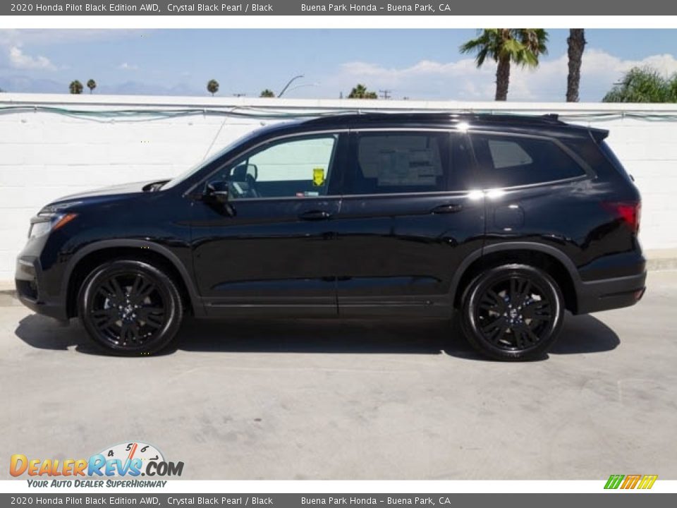 2020 Honda Pilot Black Edition AWD Crystal Black Pearl / Black Photo #5