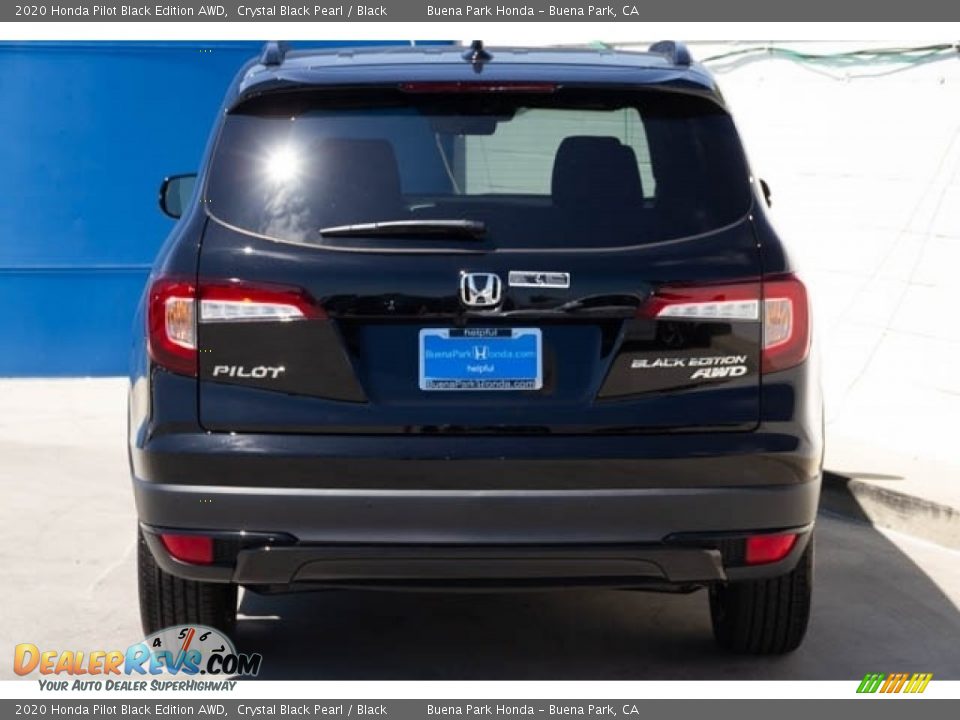 2020 Honda Pilot Black Edition AWD Crystal Black Pearl / Black Photo #6