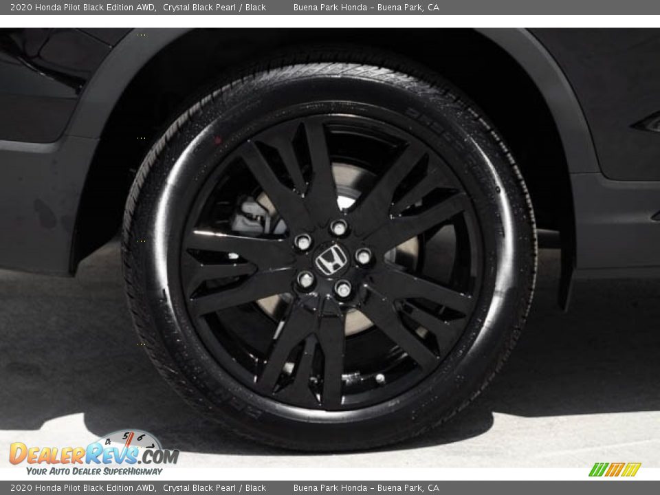 2020 Honda Pilot Black Edition AWD Crystal Black Pearl / Black Photo #13