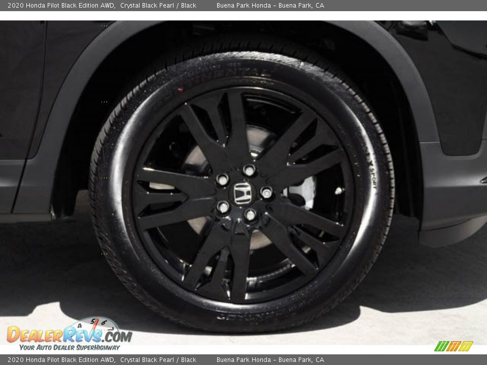 2020 Honda Pilot Black Edition AWD Crystal Black Pearl / Black Photo #14