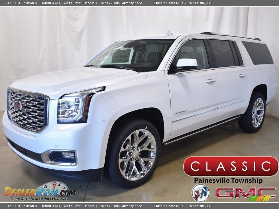 2020 GMC Yukon XL Denali 4WD White Frost Tricoat / Cocoa/­Dark Atmosphere Photo #1