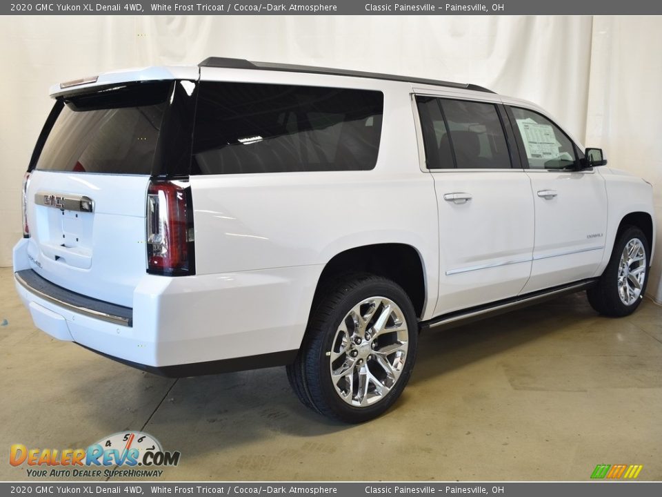 2020 GMC Yukon XL Denali 4WD White Frost Tricoat / Cocoa/­Dark Atmosphere Photo #2