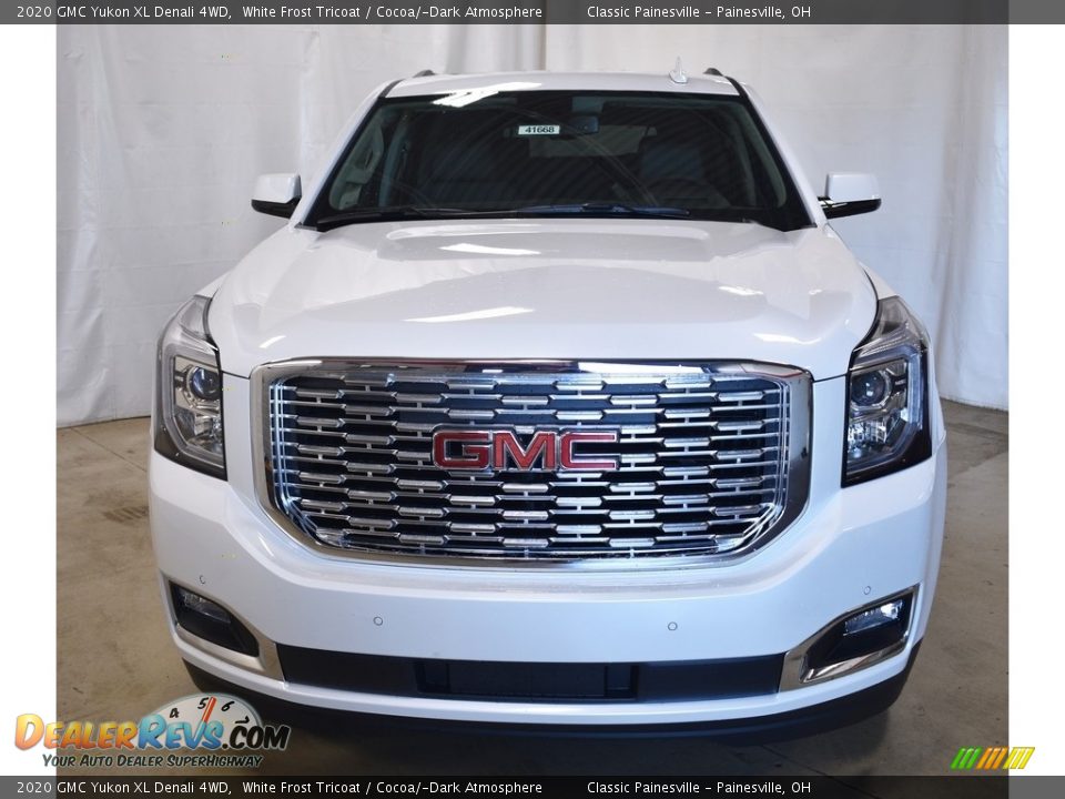 2020 GMC Yukon XL Denali 4WD White Frost Tricoat / Cocoa/­Dark Atmosphere Photo #4