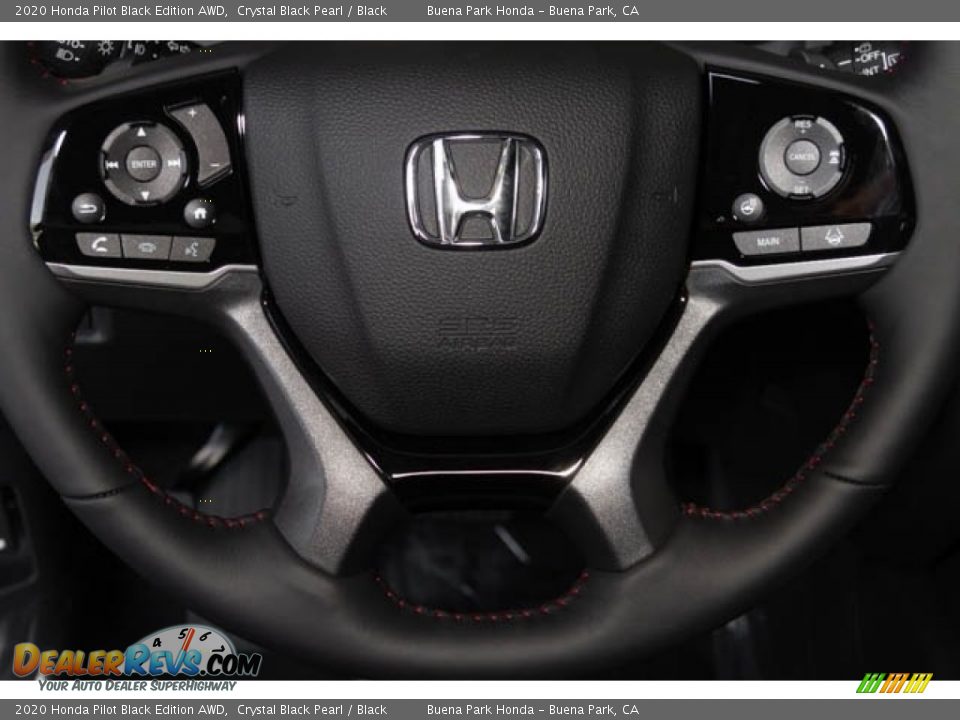 2020 Honda Pilot Black Edition AWD Crystal Black Pearl / Black Photo #20