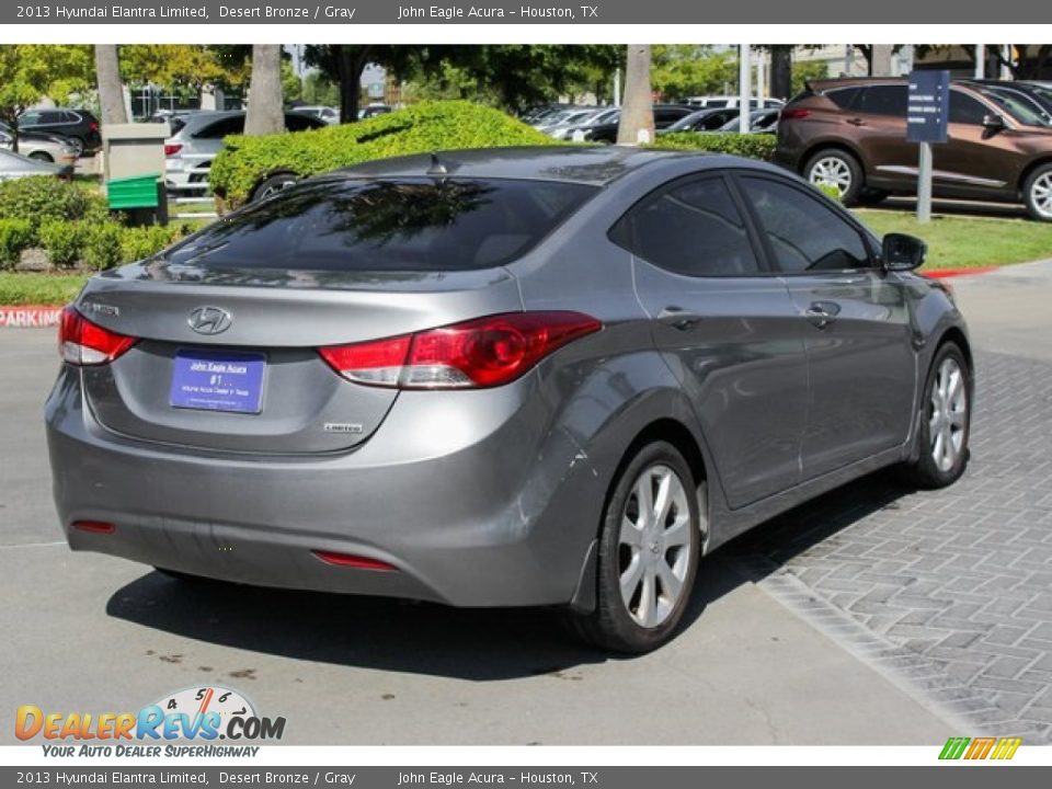 2013 Hyundai Elantra Limited Desert Bronze / Gray Photo #7