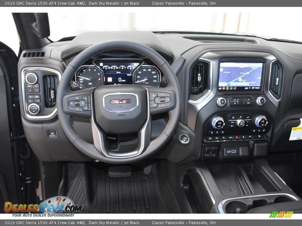 Dashboard of 2019 GMC Sierra 1500 AT4 Crew Cab 4WD Photo #9