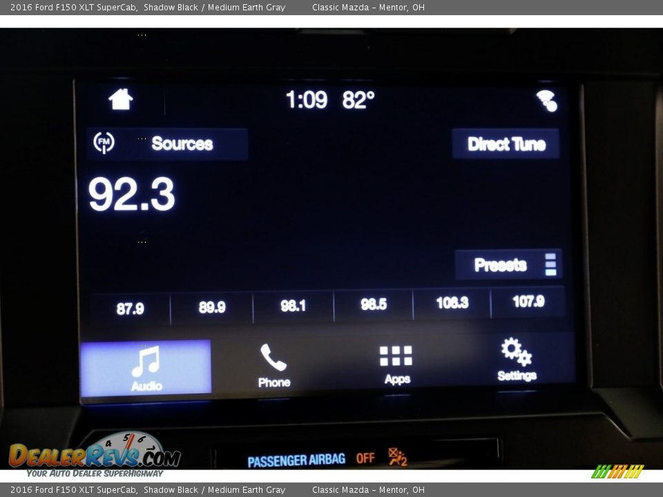 2016 Ford F150 XLT SuperCab Shadow Black / Medium Earth Gray Photo #11