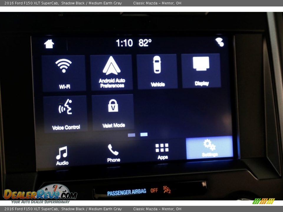 2016 Ford F150 XLT SuperCab Shadow Black / Medium Earth Gray Photo #14