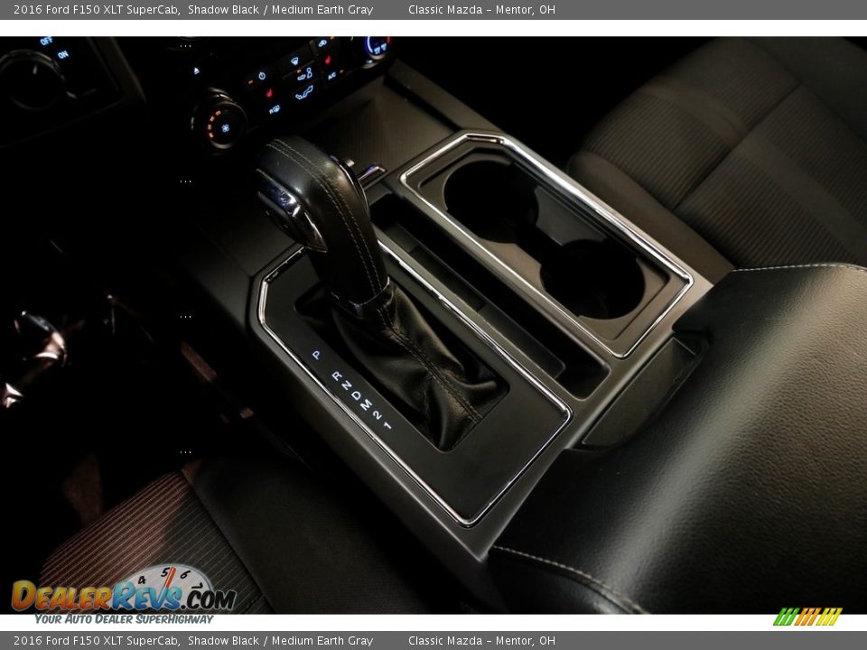2016 Ford F150 XLT SuperCab Shadow Black / Medium Earth Gray Photo #15