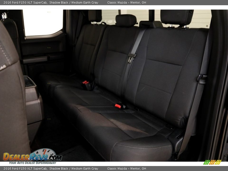 2016 Ford F150 XLT SuperCab Shadow Black / Medium Earth Gray Photo #19