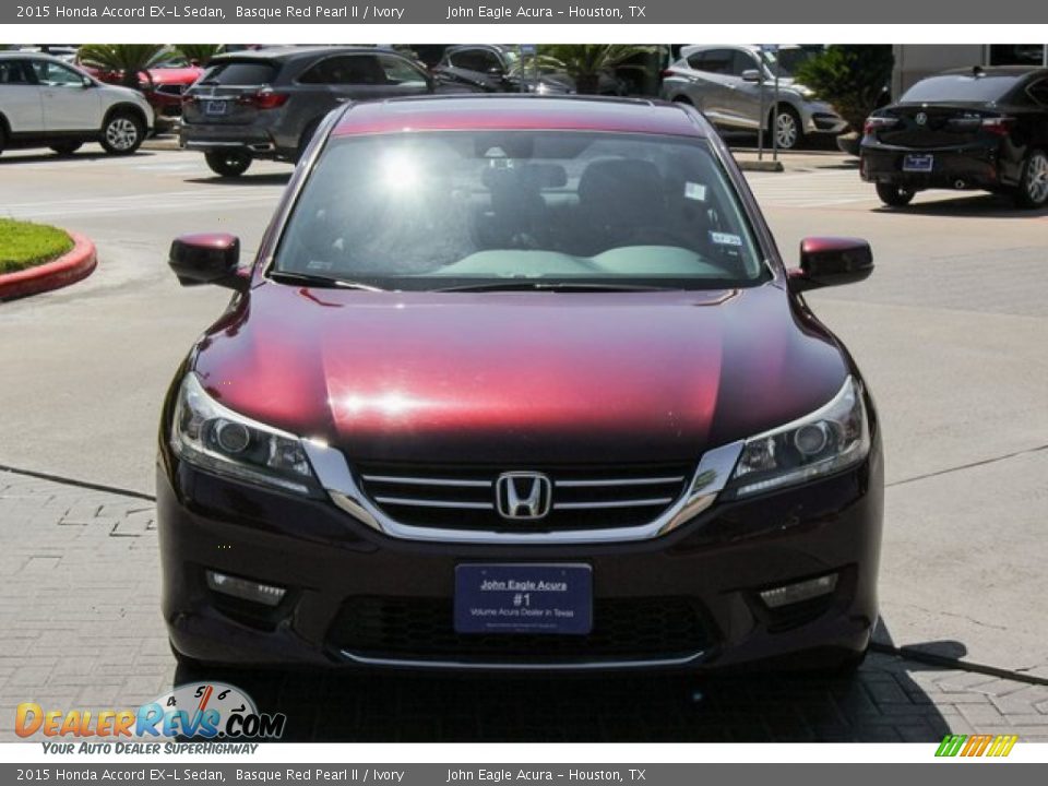 2015 Honda Accord EX-L Sedan Basque Red Pearl II / Ivory Photo #2