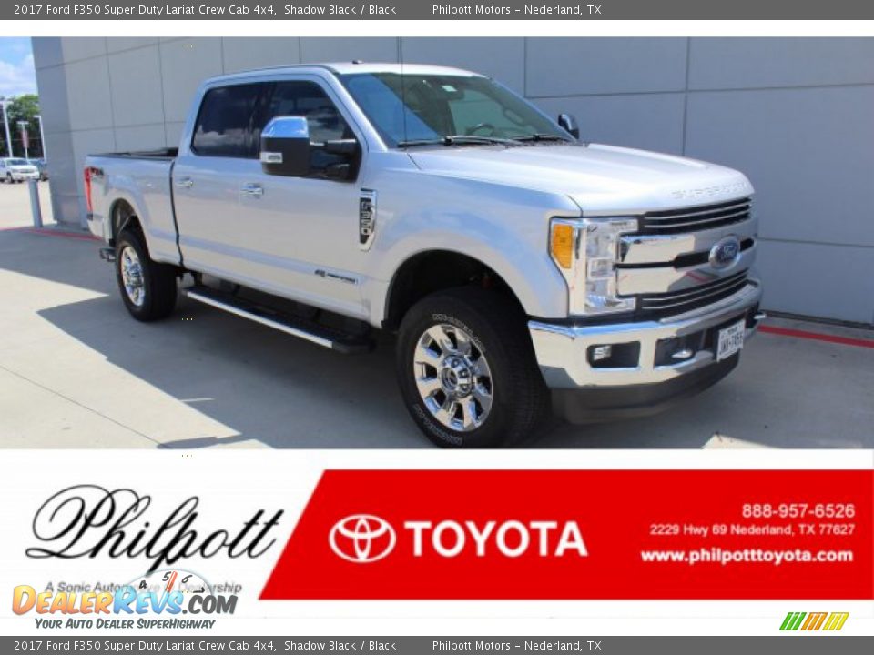 2017 Ford F350 Super Duty Lariat Crew Cab 4x4 Shadow Black / Black Photo #1