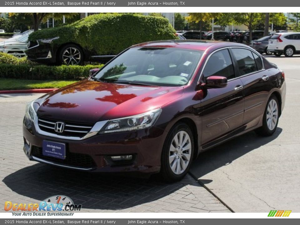 2015 Honda Accord EX-L Sedan Basque Red Pearl II / Ivory Photo #3