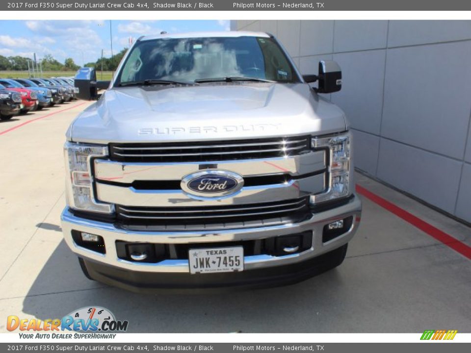 2017 Ford F350 Super Duty Lariat Crew Cab 4x4 Shadow Black / Black Photo #3