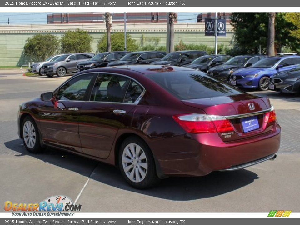 2015 Honda Accord EX-L Sedan Basque Red Pearl II / Ivory Photo #5