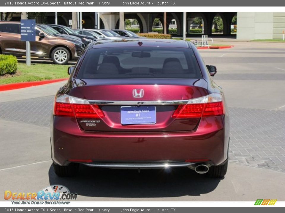 2015 Honda Accord EX-L Sedan Basque Red Pearl II / Ivory Photo #6