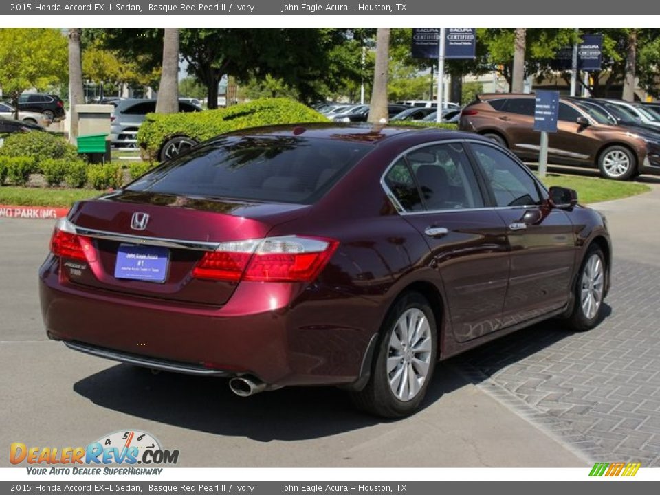 2015 Honda Accord EX-L Sedan Basque Red Pearl II / Ivory Photo #7