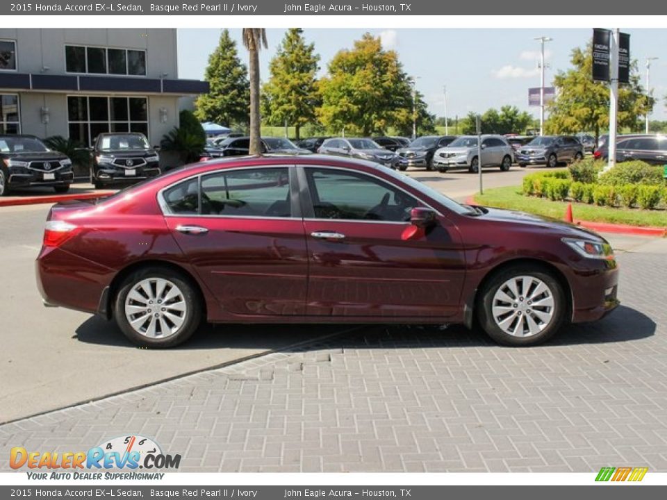 2015 Honda Accord EX-L Sedan Basque Red Pearl II / Ivory Photo #8