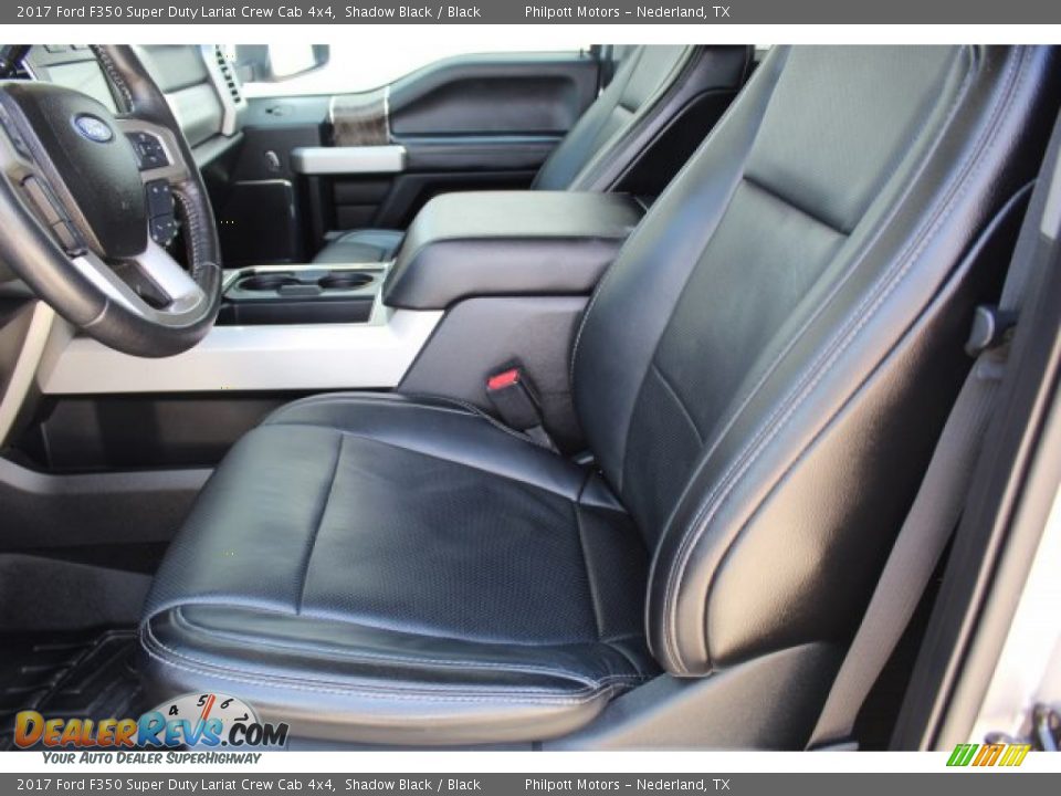 2017 Ford F350 Super Duty Lariat Crew Cab 4x4 Shadow Black / Black Photo #14
