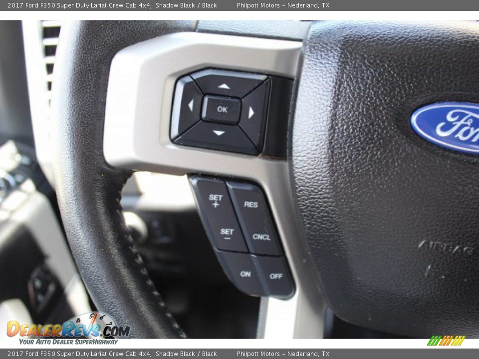 2017 Ford F350 Super Duty Lariat Crew Cab 4x4 Shadow Black / Black Photo #16
