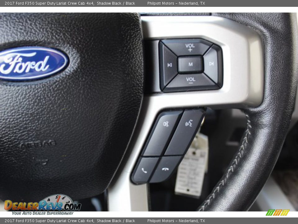 2017 Ford F350 Super Duty Lariat Crew Cab 4x4 Shadow Black / Black Photo #17