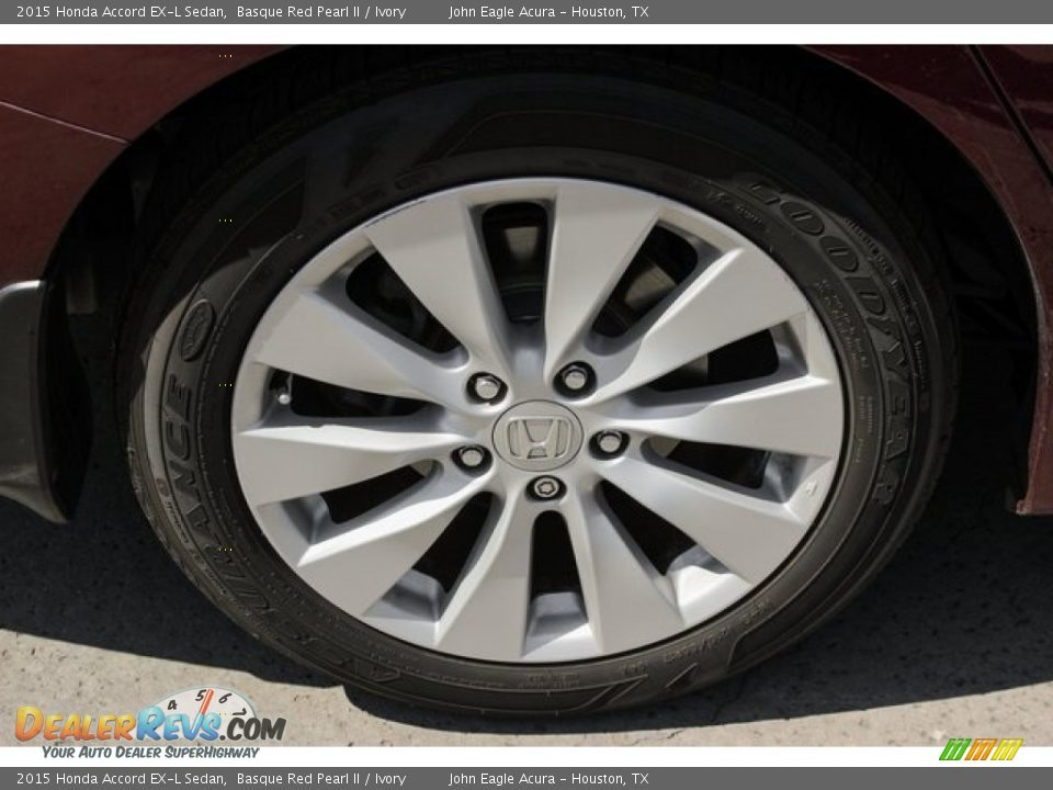 2015 Honda Accord EX-L Sedan Basque Red Pearl II / Ivory Photo #11
