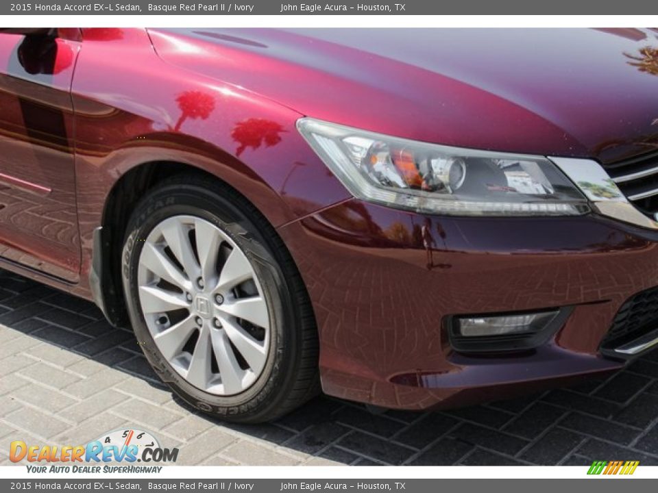 2015 Honda Accord EX-L Sedan Basque Red Pearl II / Ivory Photo #12