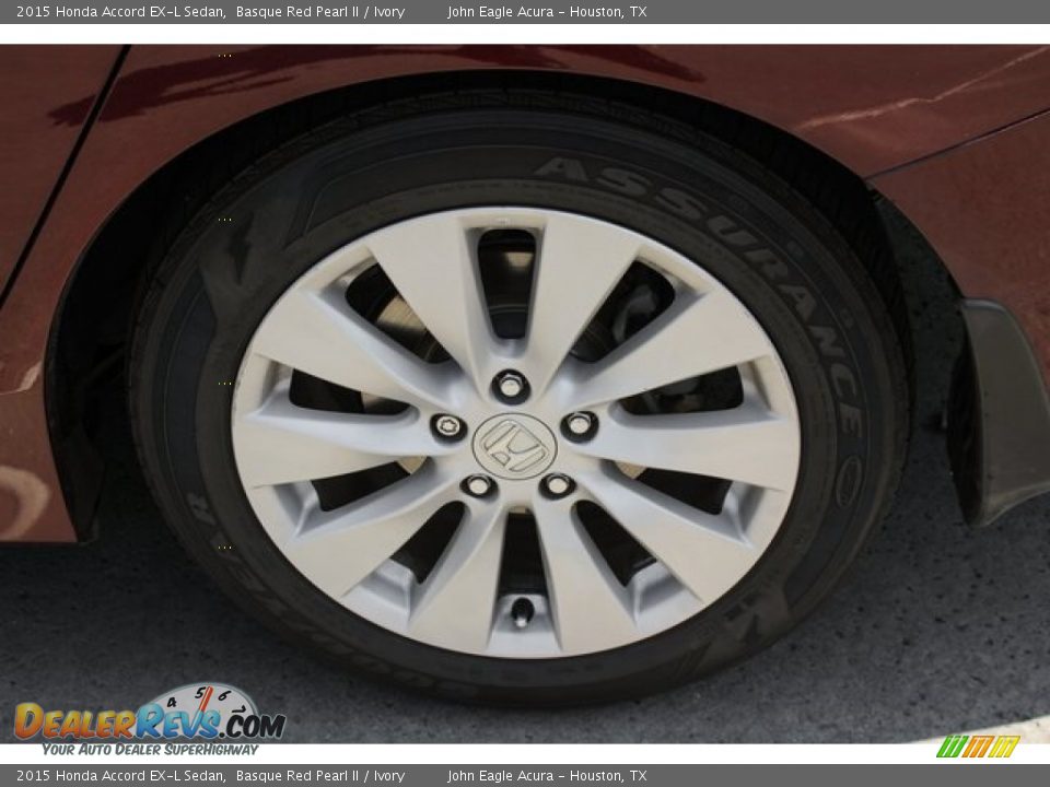 2015 Honda Accord EX-L Sedan Basque Red Pearl II / Ivory Photo #13