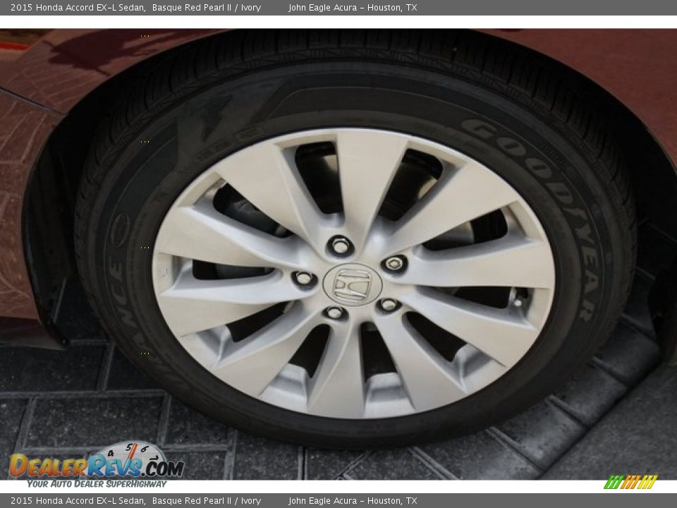 2015 Honda Accord EX-L Sedan Basque Red Pearl II / Ivory Photo #14