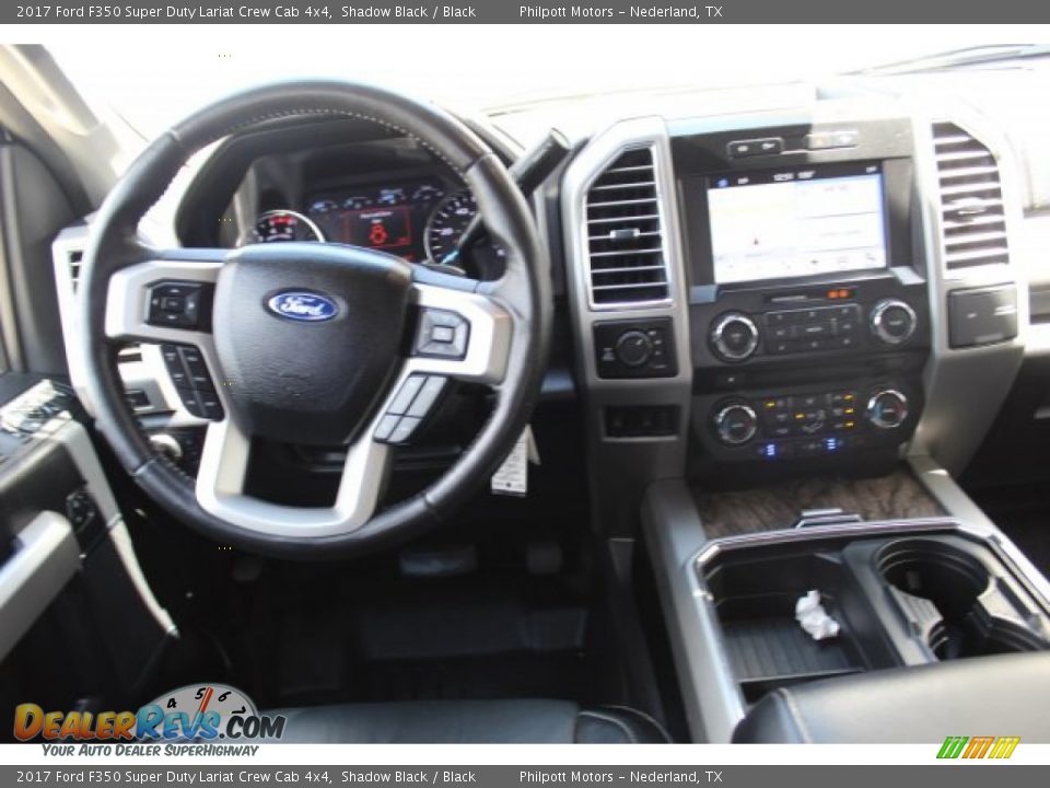 2017 Ford F350 Super Duty Lariat Crew Cab 4x4 Shadow Black / Black Photo #25