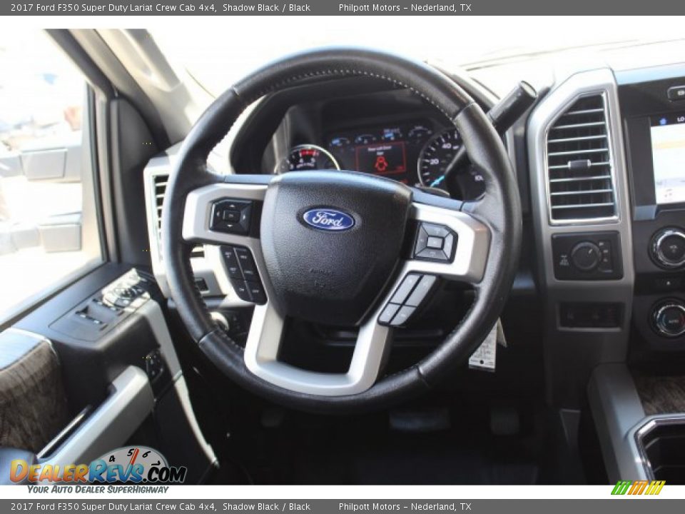 2017 Ford F350 Super Duty Lariat Crew Cab 4x4 Shadow Black / Black Photo #26