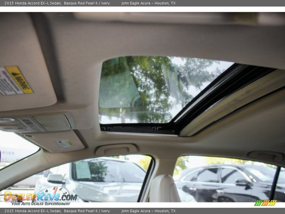 2015 Honda Accord EX-L Sedan Basque Red Pearl II / Ivory Photo #17