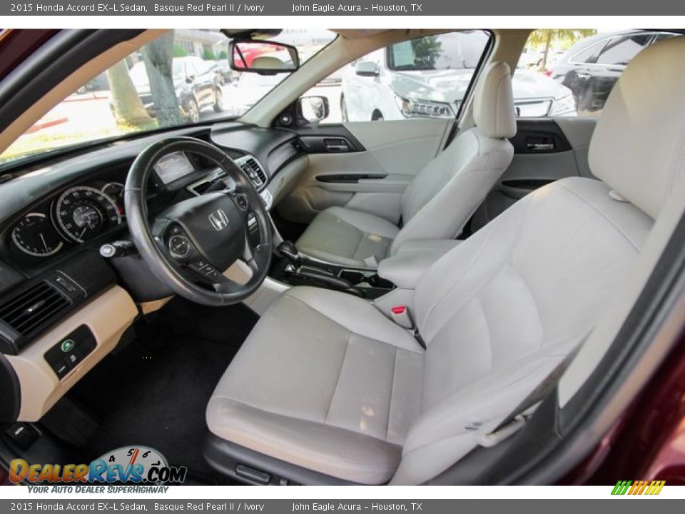2015 Honda Accord EX-L Sedan Basque Red Pearl II / Ivory Photo #19