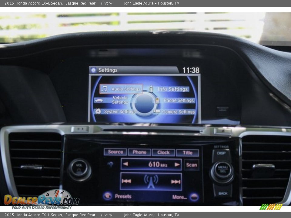 2015 Honda Accord EX-L Sedan Basque Red Pearl II / Ivory Photo #27