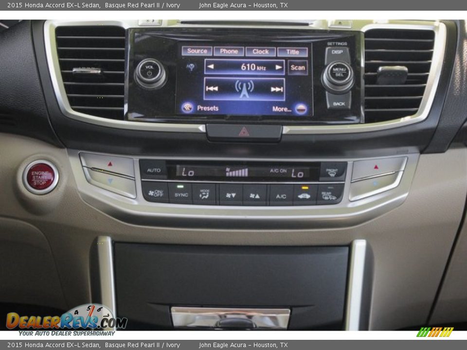 2015 Honda Accord EX-L Sedan Basque Red Pearl II / Ivory Photo #28