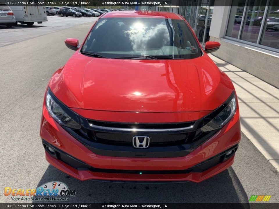 2019 Honda Civic Sport Sedan Rallye Red / Black Photo #3