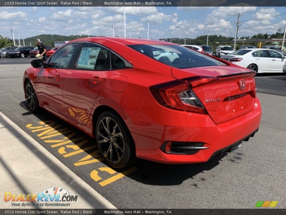 2019 Honda Civic Sport Sedan Rallye Red / Black Photo #5