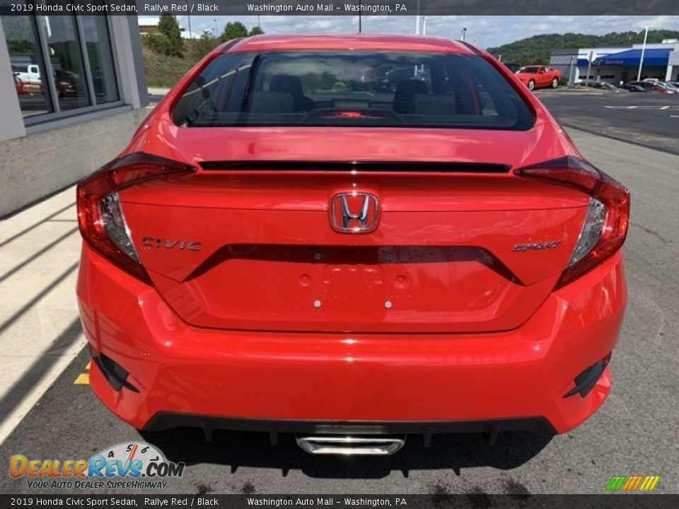 2019 Honda Civic Sport Sedan Rallye Red / Black Photo #6