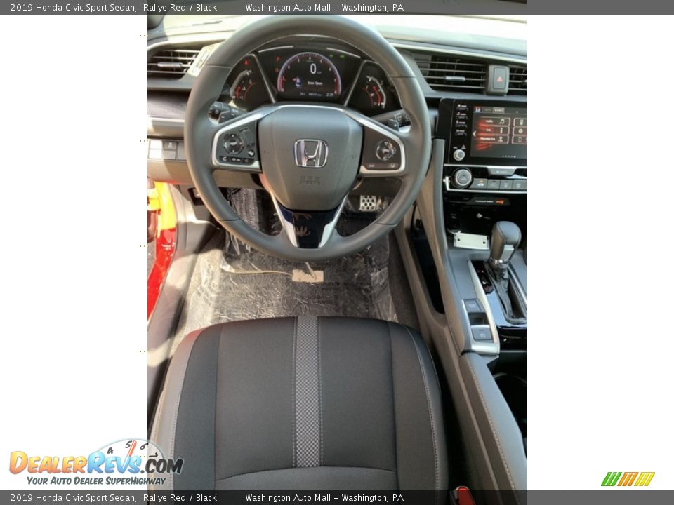 2019 Honda Civic Sport Sedan Rallye Red / Black Photo #13
