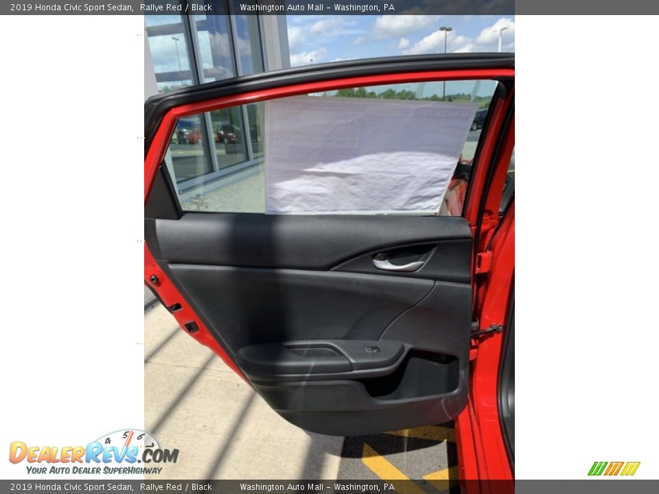 2019 Honda Civic Sport Sedan Rallye Red / Black Photo #16