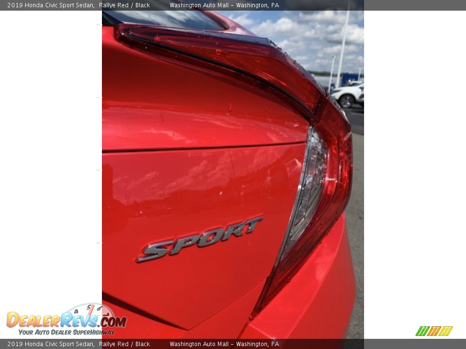 2019 Honda Civic Sport Sedan Rallye Red / Black Photo #22