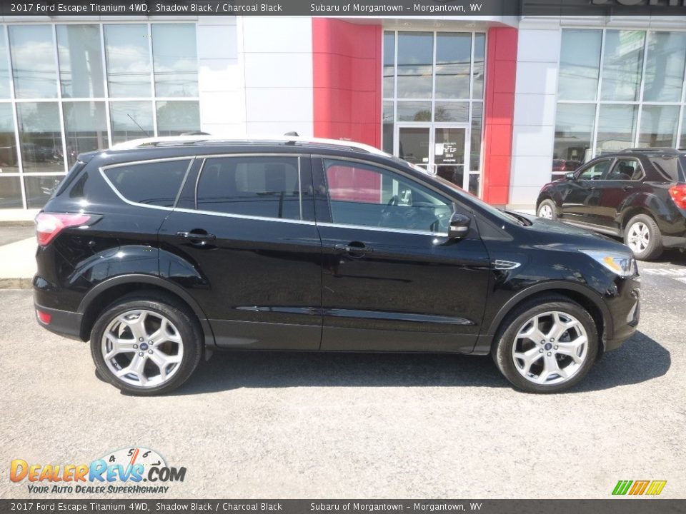 2017 Ford Escape Titanium 4WD Shadow Black / Charcoal Black Photo #3