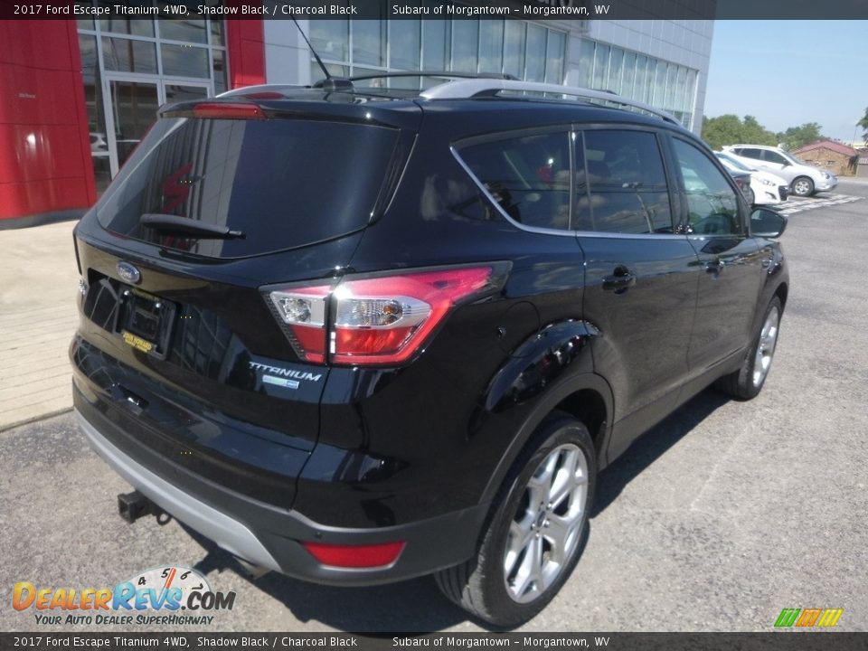 2017 Ford Escape Titanium 4WD Shadow Black / Charcoal Black Photo #4