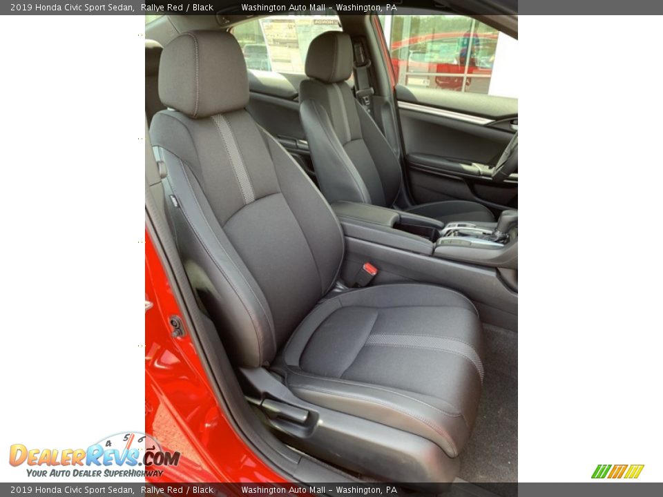 2019 Honda Civic Sport Sedan Rallye Red / Black Photo #27