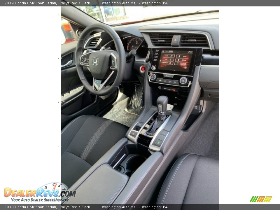 2019 Honda Civic Sport Sedan Rallye Red / Black Photo #28