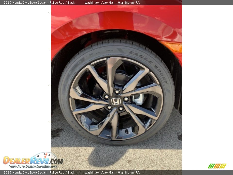2019 Honda Civic Sport Sedan Rallye Red / Black Photo #29