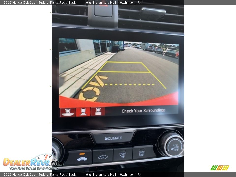2019 Honda Civic Sport Sedan Rallye Red / Black Photo #32