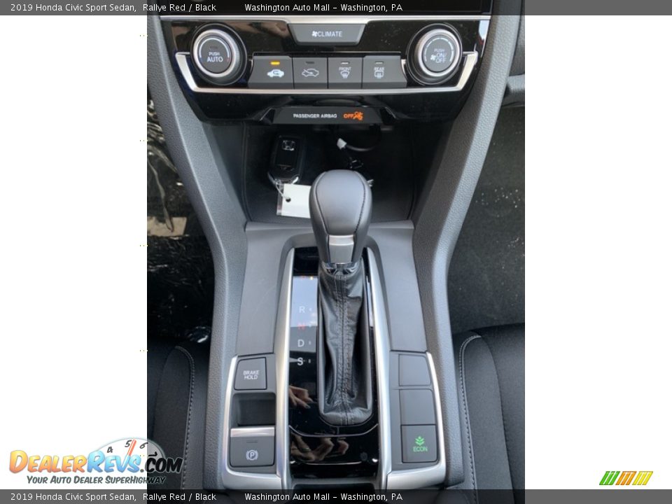 2019 Honda Civic Sport Sedan Rallye Red / Black Photo #33